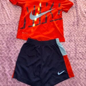 Nike Red and Black Kids Activewear Set